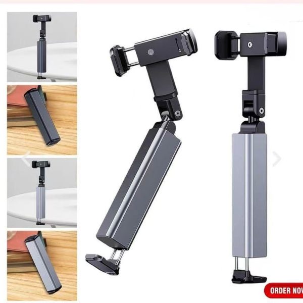 Travel Selfie Stick Mobile Phone Holder Stand Mount Foldable 360 Rotation