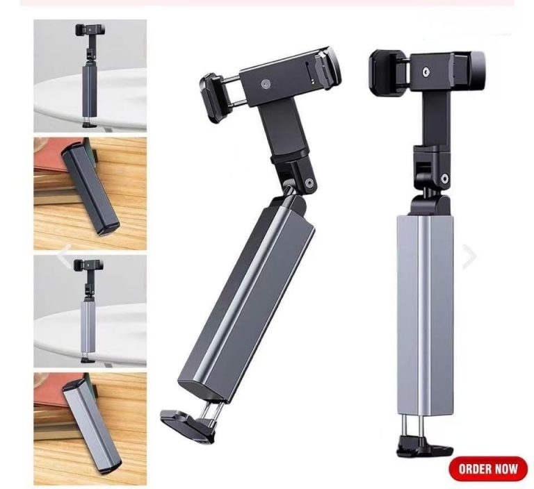 Travel Selfie Stick Mobile Phone Holder Stand Mount Foldable 360 Rotation